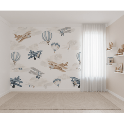 Papel de Parede Pequeno Aviador VR770 Papel de Parede Pequeno Aviador VR770