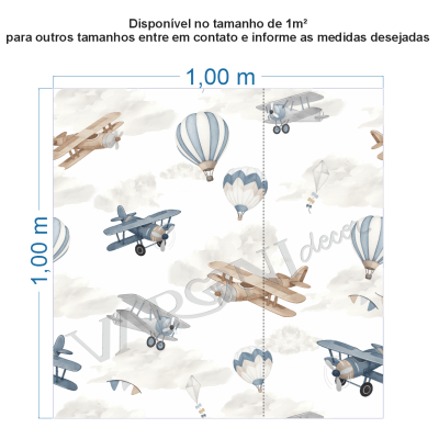 Papel de Parede Pequeno Aviador VR770
