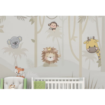 Papel de Parede Infantil Safari Savana Baby - VR391