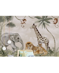 Papel de Parede Infantil Safari Aventura na Selva - VR363