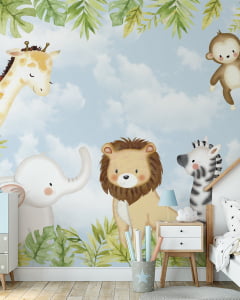 Papel de Parede Infantil Safari Floresta - VR89