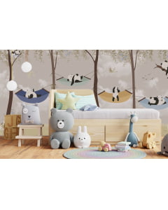 Papel de Parede infantil Urso Panda