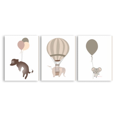 Placas Decorativas Animais Baloiros - PC57