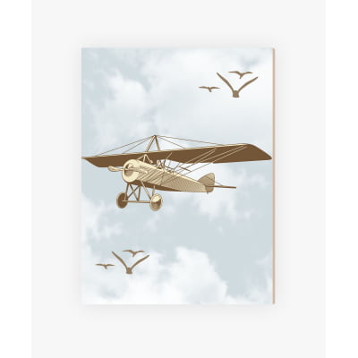 Placas Decorativas Aviões Balões Menino - PC91