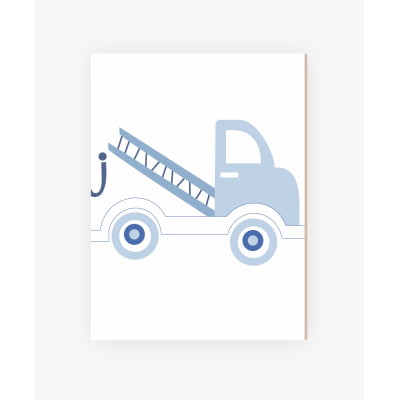 Placas Decorativas Carros Azul Menino - PC83