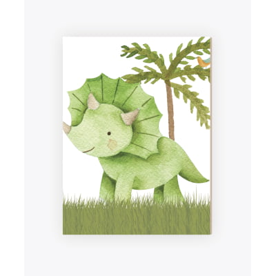 Placas Decorativas Dinossauros Menino Verde - PC274