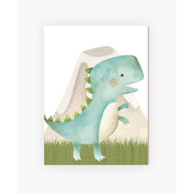 Placas Decorativas Dinossauros Menino Verde - PC274