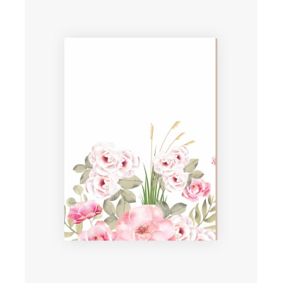 Placas Decorativas Floral Menina Camponesa - PC11