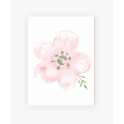 Placas Decorativas Floral Rosa Menina - PC78