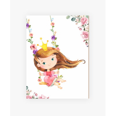 Placas Decorativas Jardim Encantado Princesa - PC345