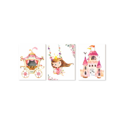 Placas Decorativas Jardim Encantado Princesa - PC345