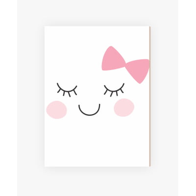 Placas Decorativas Nuvens Gatinhos Rosa Menina - PC58