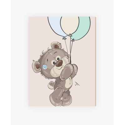 Placas Decorativas Ursinha Baloeira - PC72