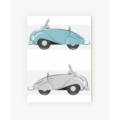 Placas Decorativas Ursinho Piloto Carros - PC208