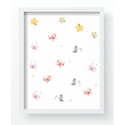 Quadro Decorativo Infantil Arco Íris Flores Campo Menina Personalizado Moldura MDF QD563 Papel de parede  infantil, Enxovais para Bebê, Kits Berço, Kit Cama, faixa decorativa, régua do crescimento, quadros decorativos infantil.