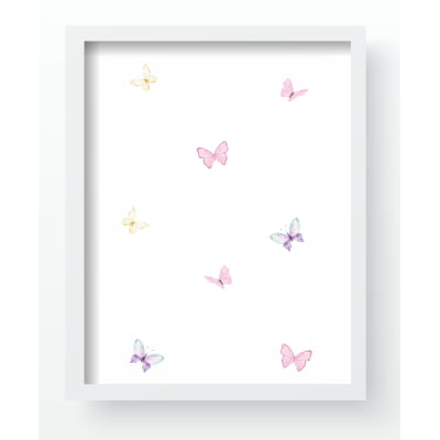 Quadro Decorativo Infantil Arco Íris Flores Menina Personalizado Moldura MDF QD522 Papel de parede  infantil, Enxovais para Bebê, Kits Berço, Kit Cama, faixa decorativa, régua do crescimento, quadros decorativos infantil.