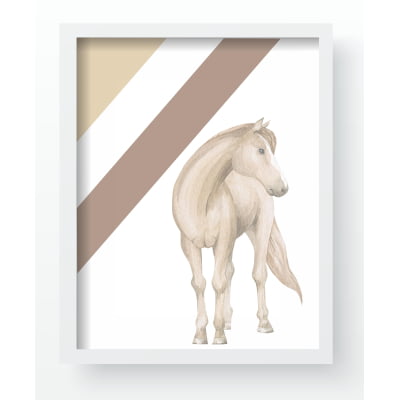 Quadro Decorativo Infantil Cavalos Fazenda Campo Animais Personalizado Moldura MDF QD593 Papel de parede  infantil, Enxovais para Bebê, Kits Berço, Kit Cama, faixa decorativa, régua do crescimento, quadros decorativos infantil.