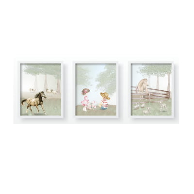 Quadro Decorativo Infantil Fazendinha  - QD550