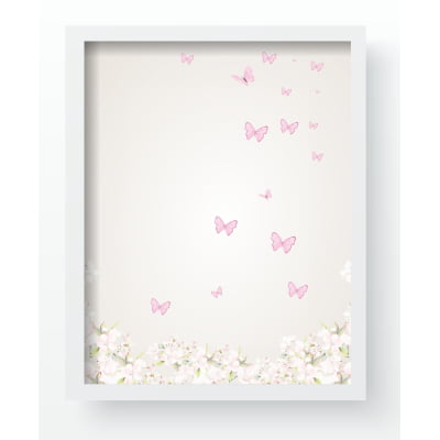 Quadro Decorativo Infantil Jardim Encantado Ávore Galhos Personalizado Moldura MDF QD511 Papel de parede  infantil, Enxovais para Bebê, Kits Berço, Kit Cama, faixa decorativa, régua do crescimento, quadros decorativos infantil.