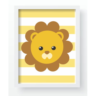 Quadro Decorativo Infantil Personalizado Moldura MDF Safari Baby QD226 Papel de parede  infantil, Enxovais para Bebê, Kits Berço, Kit Cama, faixa decorativa, régua do crescimento, quadros decorativos infantil.