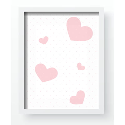 Quadro Decorativo Infantil Personalizado Ursa Princesa Rosa Moldura MDF QD353 Papel de parede  infantil, Enxovais para Bebê, Kits Berço, Kit Cama, faixa decorativa, régua do crescimento, quadros decorativos infantil.