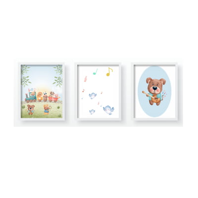 Quadro Decorativo Infantil Safari