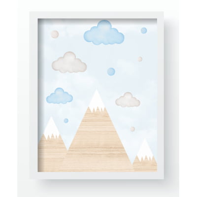 Quadro Decorativo Infantil Ursos Aviões Montanhas Personalizado Moldura MDF QD566 Papel de parede  infantil, Enxovais para Bebê, Kits Berço, Kit Cama, faixa decorativa, régua do crescimento, quadros decorativos infantil.