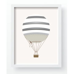 Quadro Decorativo Infantil de parede Balões Aviador