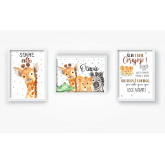 Quadro Decorativo Infantil Safari Menino - QDN02