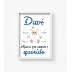 Quadro decorativo para  bebê  personalizado Frases ovelhinha Papel de parede  infantil, Enxovais para Bebê, Kits Berço, Kit Cama, faixa decorativa, régua do crescimento, quadros decorativos infantil.