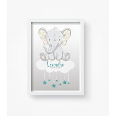 Quadro Decorativo Personalizado Elefantes