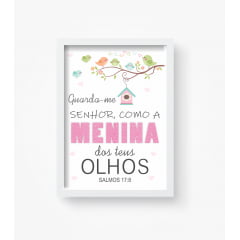 Quadro Decorativo Infantil Rosa 