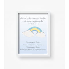 Quadro Decorativo Personalizado Frases Arco - Íris