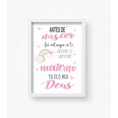 Quadro decorativo para  bebê  personalizado Frases Arco Iris bebe Papel de parede  infantil, Enxovais para Bebê, Kits Berço, Kit Cama, faixa decorativa, régua do crescimento, quadros decorativos infantil.