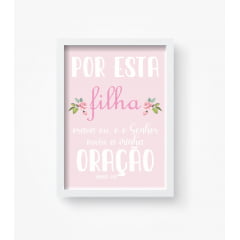 Quadro Decorativo Infantil Menina Frases Rosa 