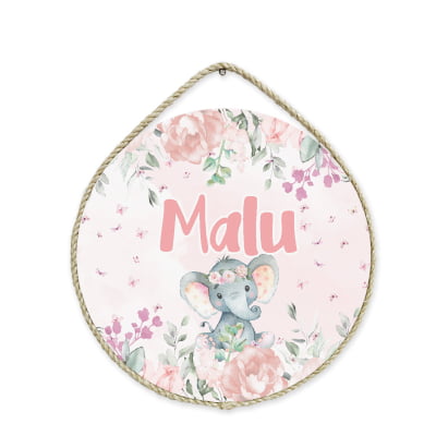 Porta Maternidade elefante floral