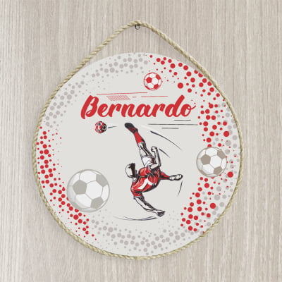 Porta Maternidade Jogador de futebol Jogo Futebol Infantil menino Pm614