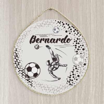 Porta Maternidade Jogador de futebol Jogo Futebol Infantil menino Pm614