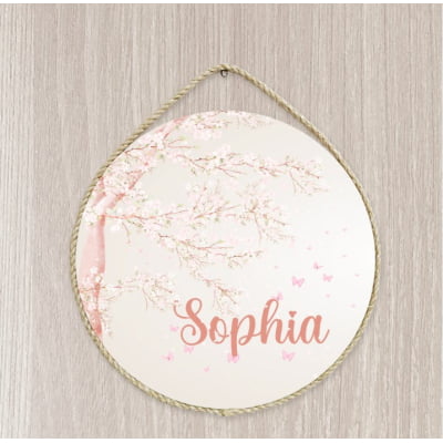 Porta Maternidade Personalizado Infantil Safári Bosque Menina