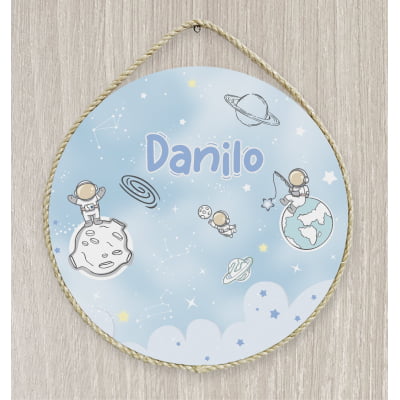 Porta Maternidade Personalizado Infantil Astronauta - PM463