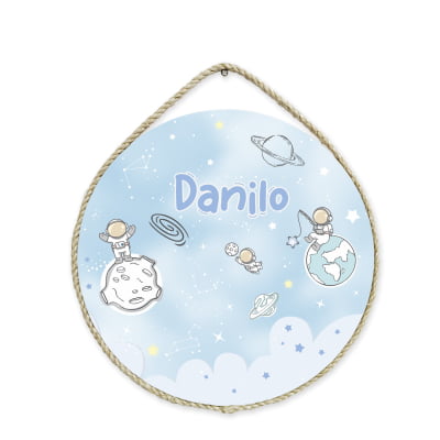 Porta Maternidade Personalizado Infantil Astronauta - PM463
