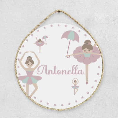 Porta Maternidade Personalizado Infantil Bailarina - PM16