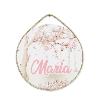 Porta Maternidade Personalizado Infantil Floral - PM423