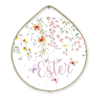 Porta Maternidade Personalizado Infantil  Floral Suspenso Colorido- PM500