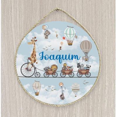 Porta Maternidade Personalizado Infantil Safári - PM01