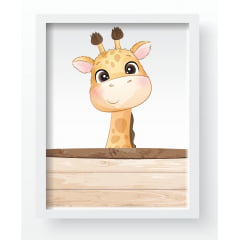 Quadro Decorativo Infantil de parede Safari na Arca de Noé