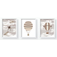 Quadro Decorativo Infantil Aviões - QD32