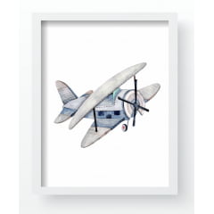 Quadro Decorativo Infantil de parede Balões e Aviões