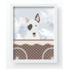 Quadro Decorativo Infantil Balao Rosa Cachorros Papel de parede  infantil, Enxovais para Bebê, Kits Berço, Kit Cama, faixa decorativa, régua do crescimento, quadros decorativos infantil.