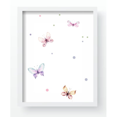 Quadro Decorativo Infantil Floral QD500